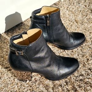 Jimmy choo metal heeled ankle boot size 36